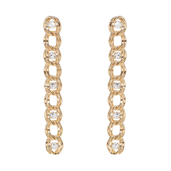 CLEAR CHAIN EARRINGS